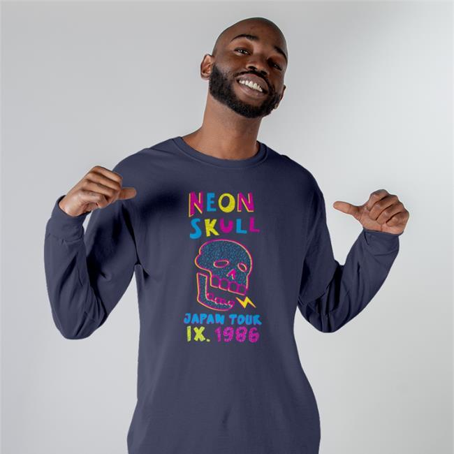 Fangamer Shop World Of Horror Neon Skull Tee Shirt By Nina Matsumoto