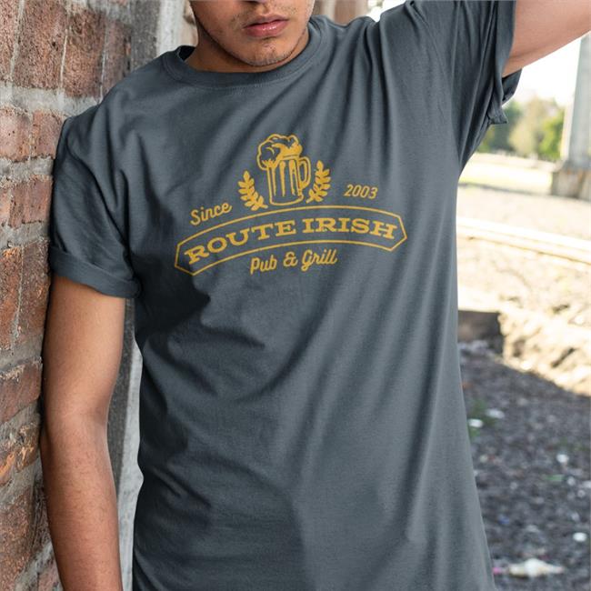 Shop Call For Fire Route Irish Pub And Grill Since 2003 T Shirt