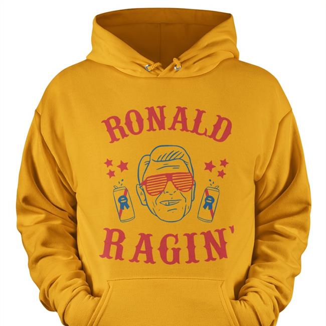 Ronald Reagan Drinking 4Th Of July Hoodie