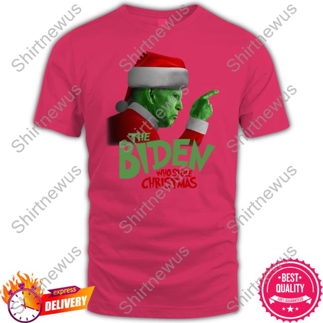 The Officer Tatum Merch Grinch The Biden Who Stole Christmas Crewneck Sweatshirt