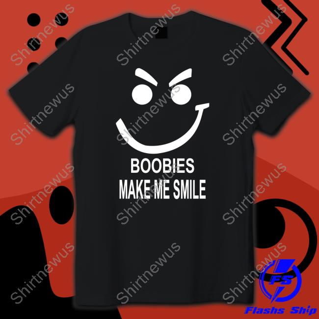 Official Boobies Make Me Smile Hoodie Sweatshirt