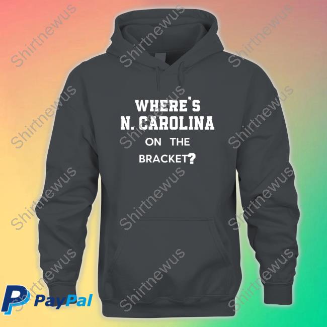 Official Where's N Carolina On The Bracket Long Sleeve T Shirt