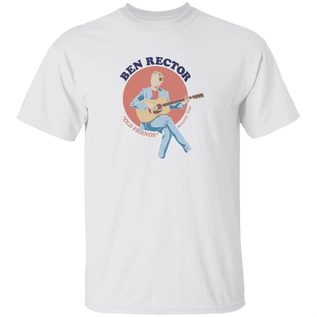Ben Rector Merch Old Friends Acoustic Tour Guitar Tee