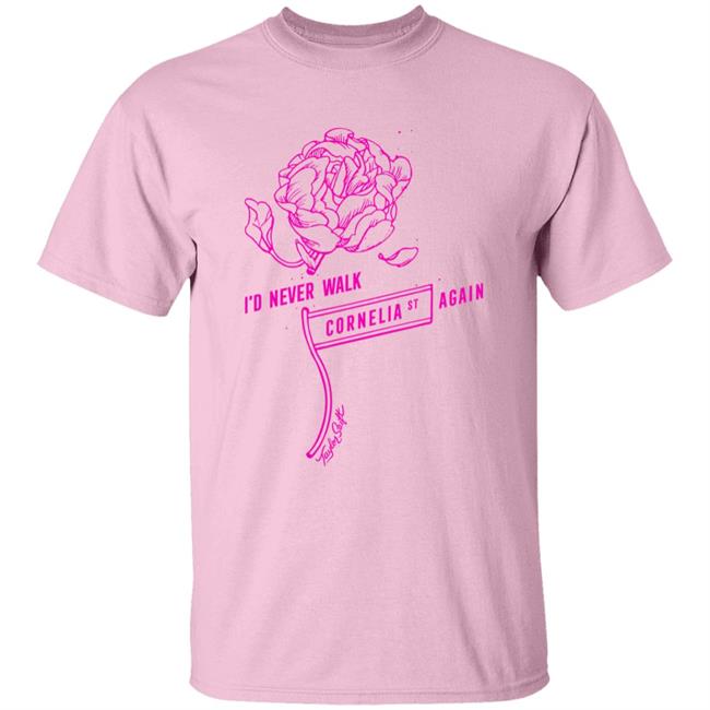 Taylor Swift Merch I'd Never Walk Cornelia St Again Shirt Cat From The Vault