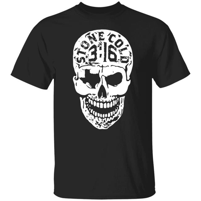 Wwe Merch Stone Cold Steve Austin Texas Skull T Shirt