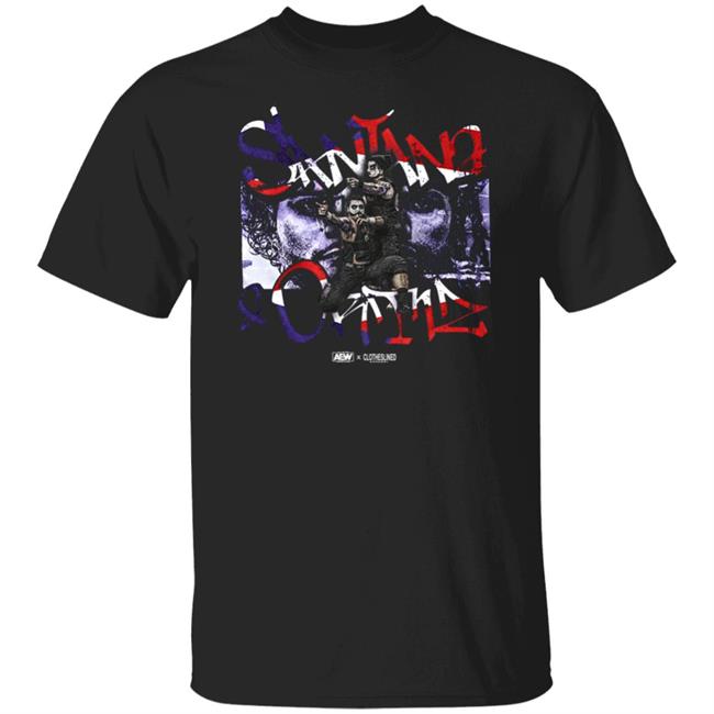 Santana And Ortiz Proud And Powerful Aew Clotheslined Apparel Shirt Aew Shop