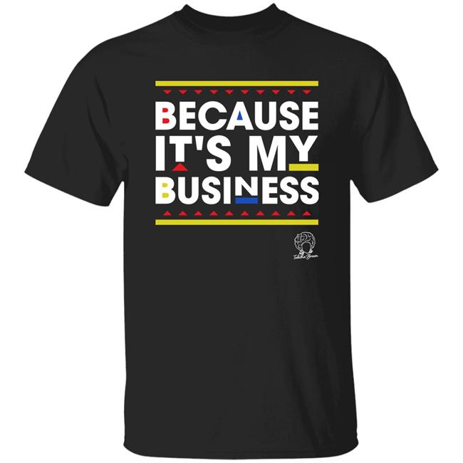 Tabitha Brown Merch Because It's My Business Geometric Black Tee Shirt