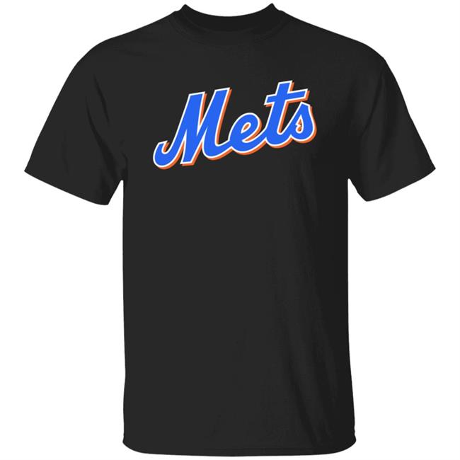 New York Mets Logo T Shirt Long Sleeves T Shirt