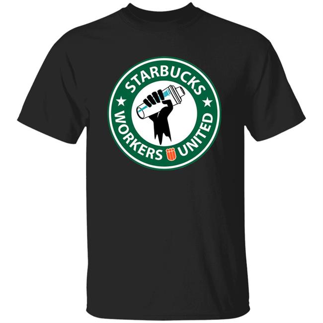 Starbucks Workers United Logo T Shirt Unionstrong
