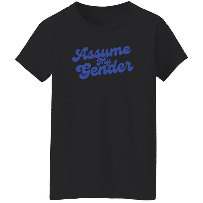 Rebel News Store Assume My Gender Shirt Yanky Pollak