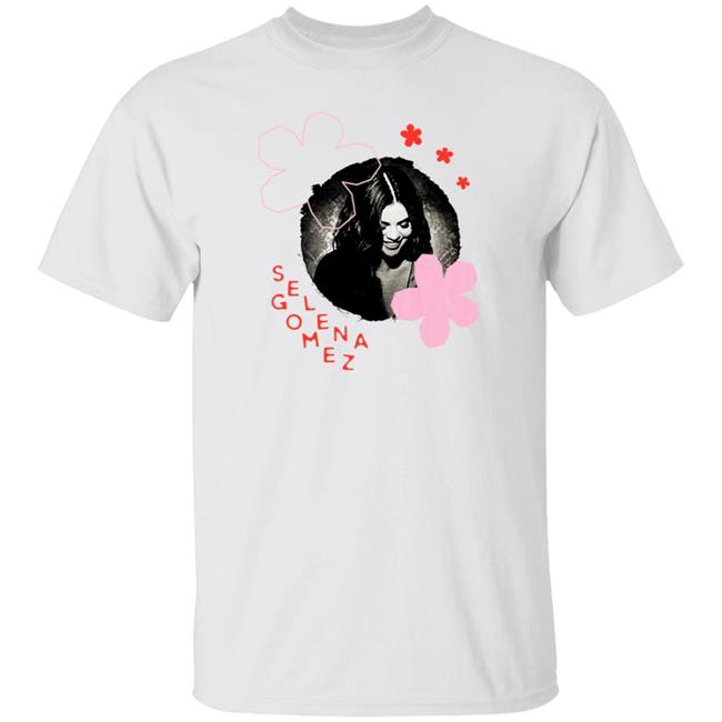 Selena Gomez Merch Paper Flower Shirt Selenators
