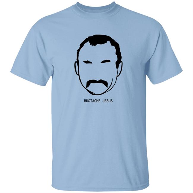 Mustache Jesus Tee Shirt