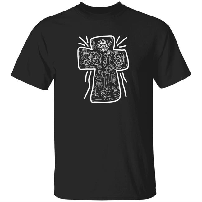 Glo Gang Merch Believe Cross Tee Shirt Glo Gang Merch Believe Cross Tee Shirt