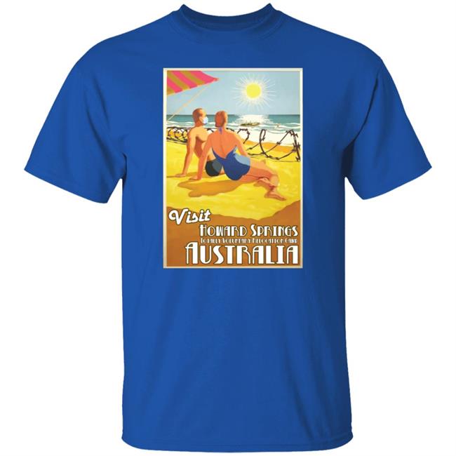 Timcast Merch Visit Howard Springs Totally Voluntary Relocation Camp Australia Visit And Enjoy Your Stay Shirt Tim Pool
