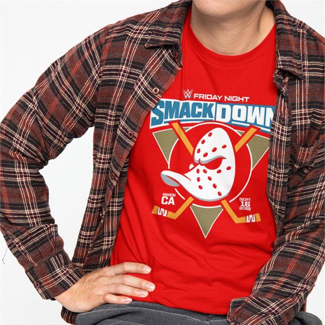 WWE Friday Night Sept 16 2022 Anaheim Ducks Smack Down Shirts