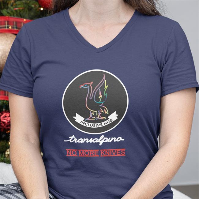 The Inclusive Hub Transalpino No More Knives Tee Shirt Black Liamstarkey84