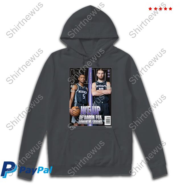 We Up De’Aaron Fox And Domantas Sabonis Cover Slam 242 T-Shirt