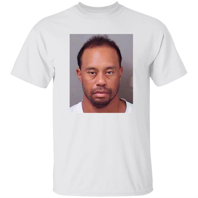 Tiger Woods Dui Mug Shot Masters Golf Shirt My Bookie